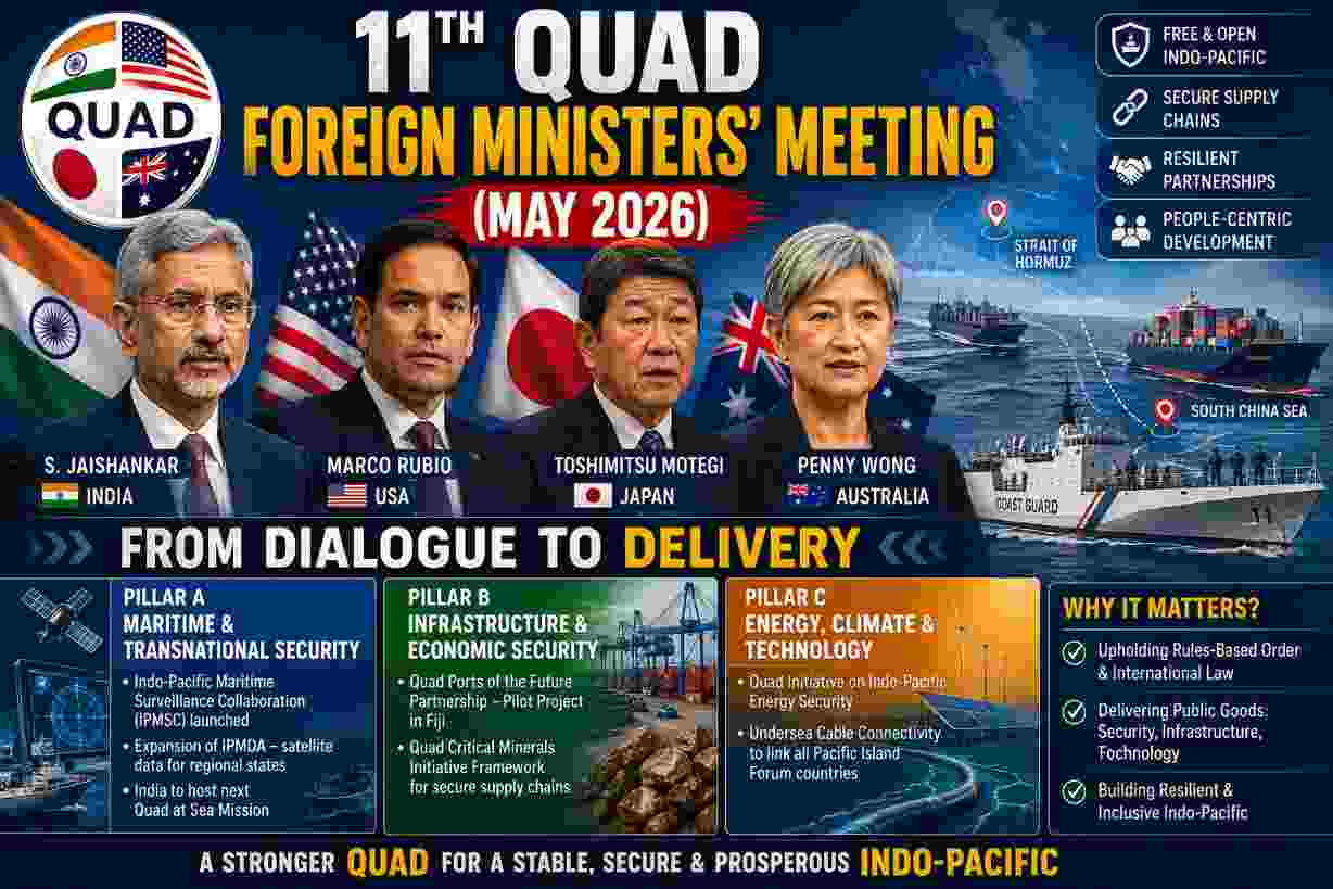 11th Quad Foreign Ministers’ Meeting (May 2026)